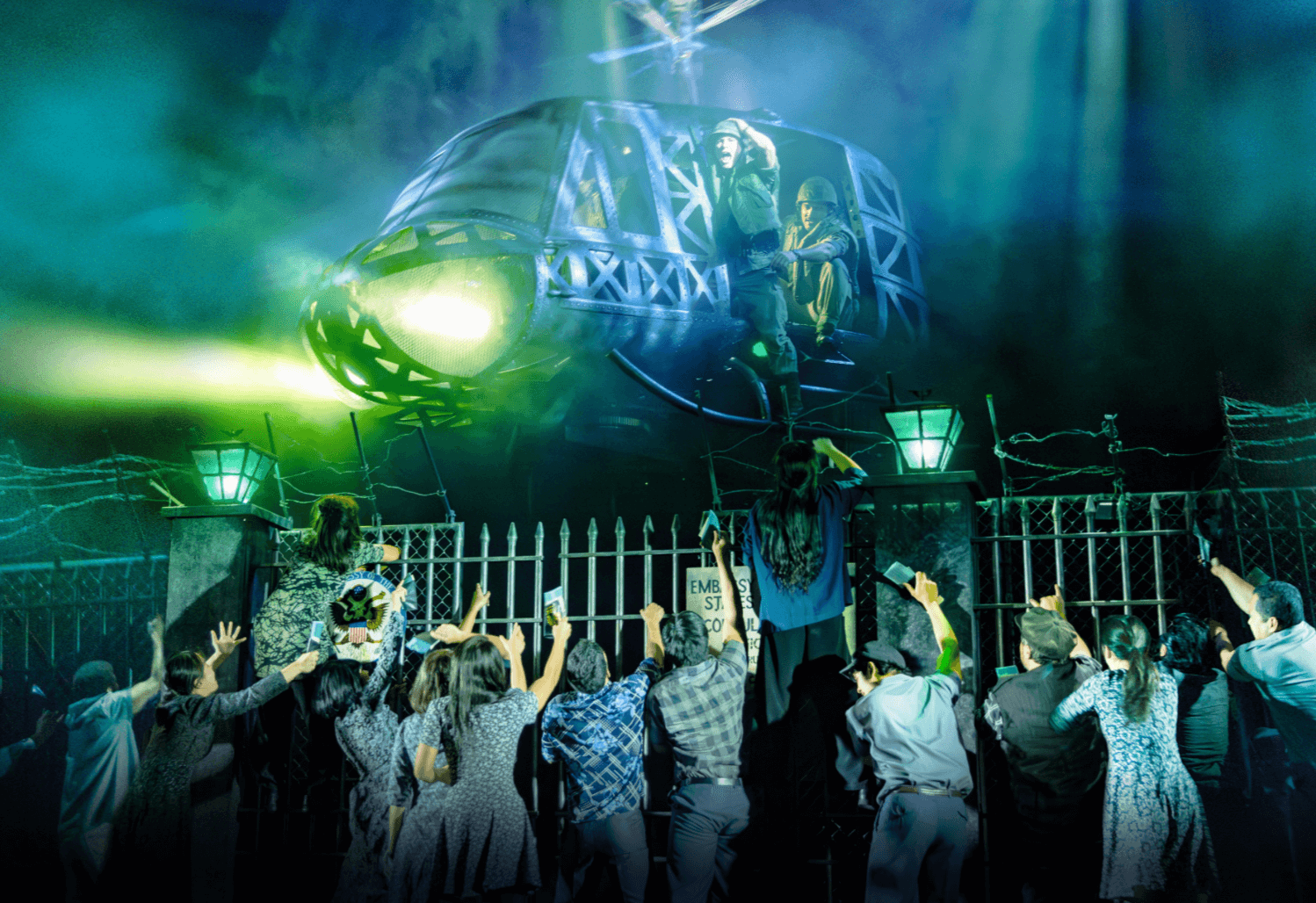 The famous helicopter scene in Miss Saigon’s Australian production